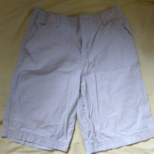 Faded Glory Off-White Cargo Shorts 100% Cotton